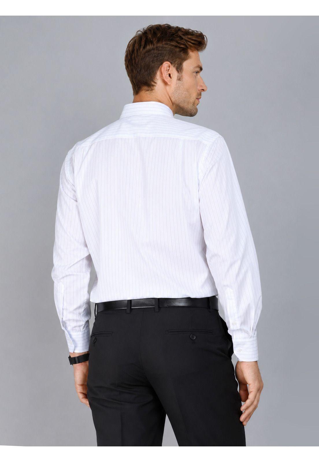Camisa Formal Rayas Tailored Fit Blanco Arrow ARM0507BL-2