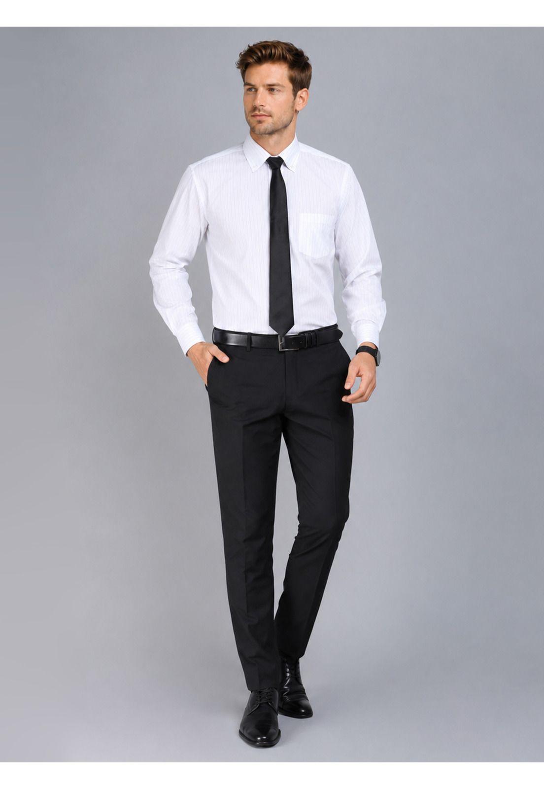Camisa Formal Rayas Tailored Fit Blanco Arrow ARM0507BL-4