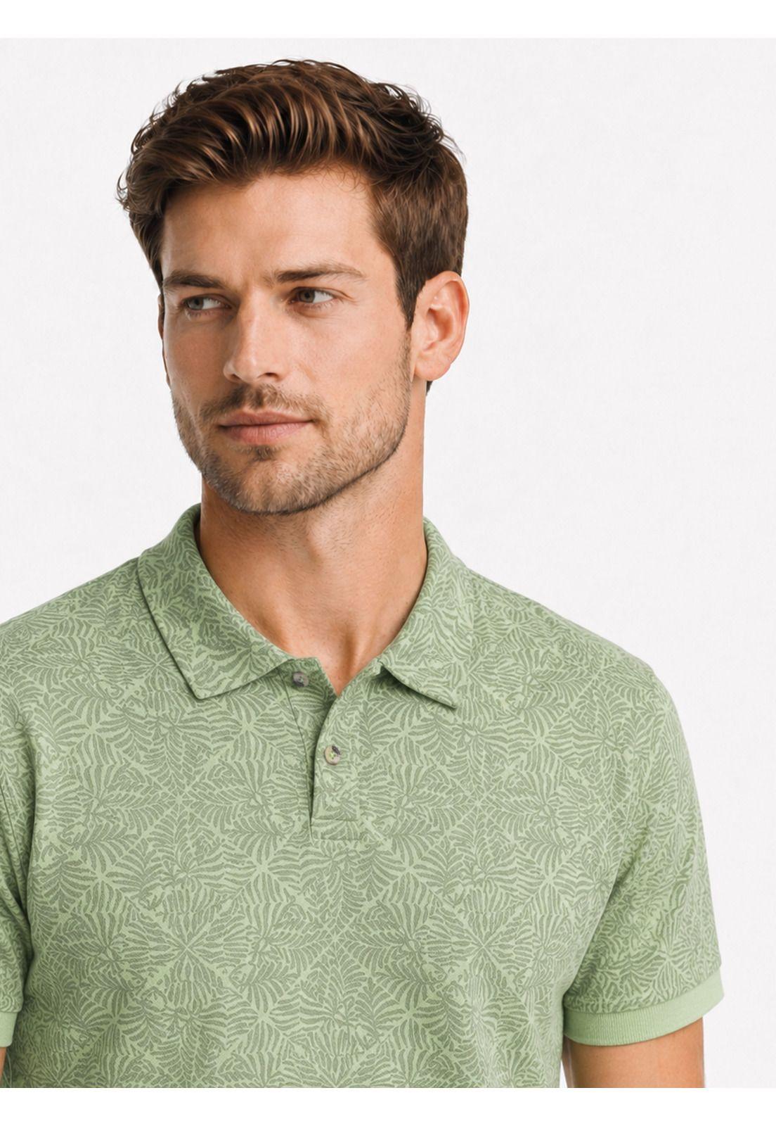 Polera Print Pique Regular Fit Verde Arrow PO34034VE-2