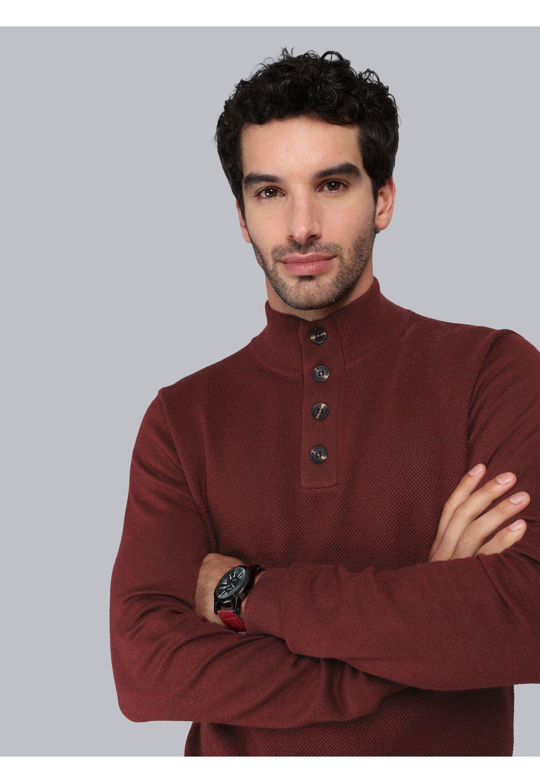 Sweater Texturado Cuello Alto Piero Butti PBCII24BU-2