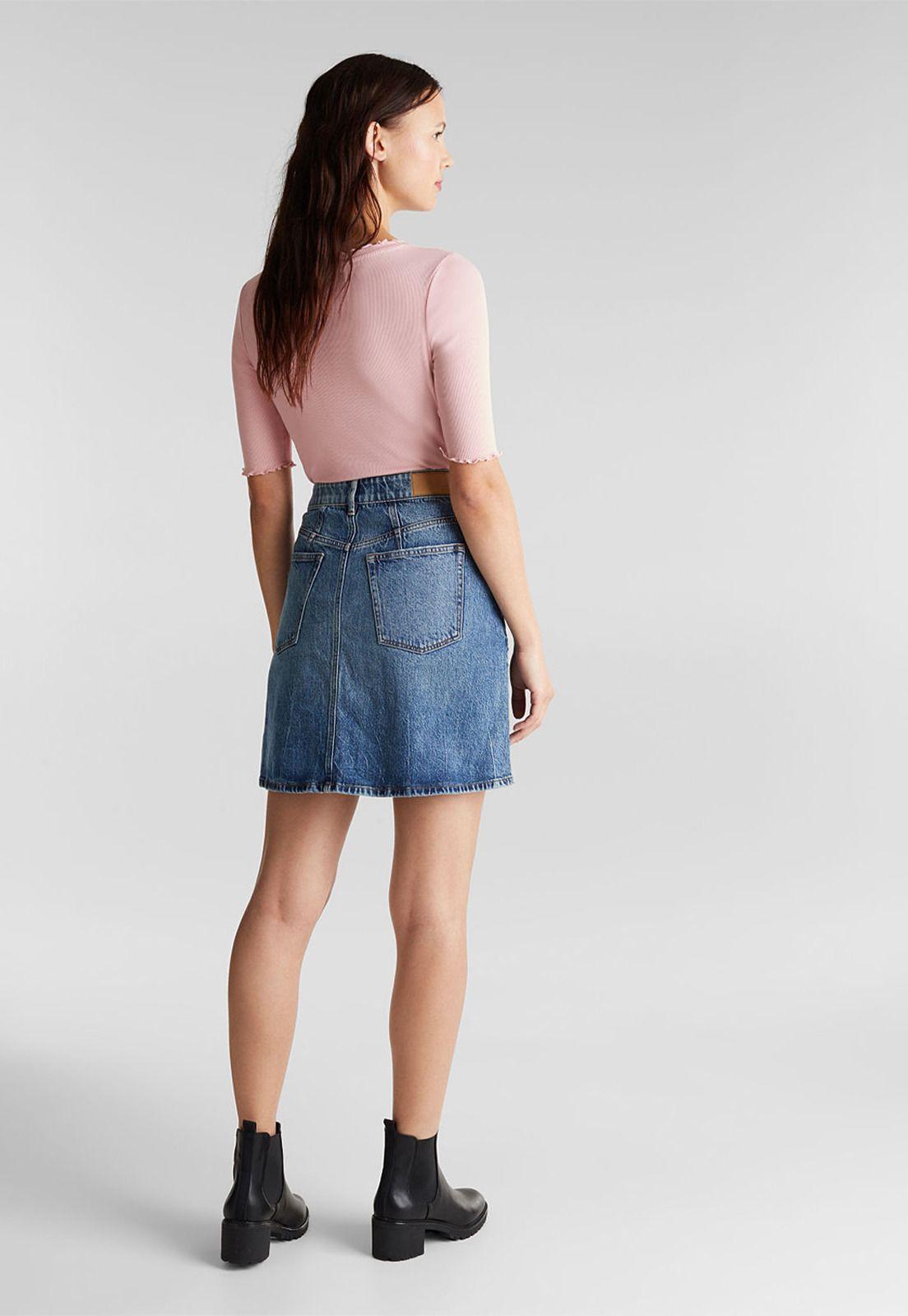 Falda Mini Denim Esprit-1