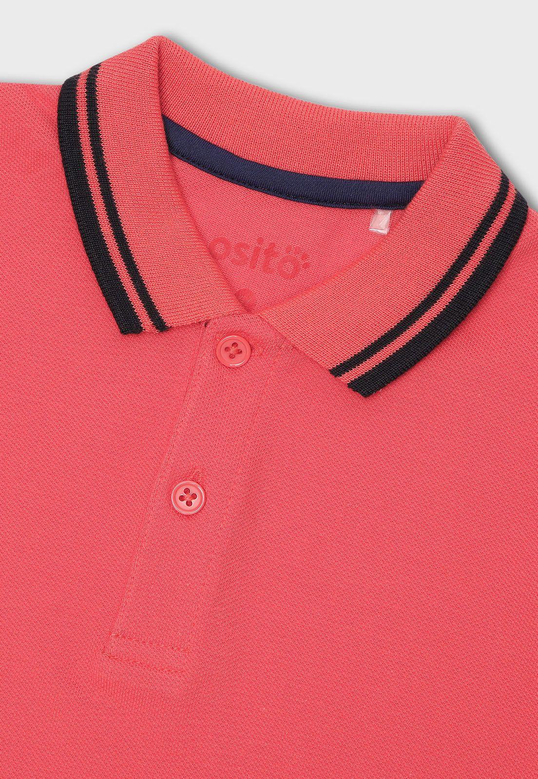 Polera Manga Corta Niño Osito POOV539RO-2