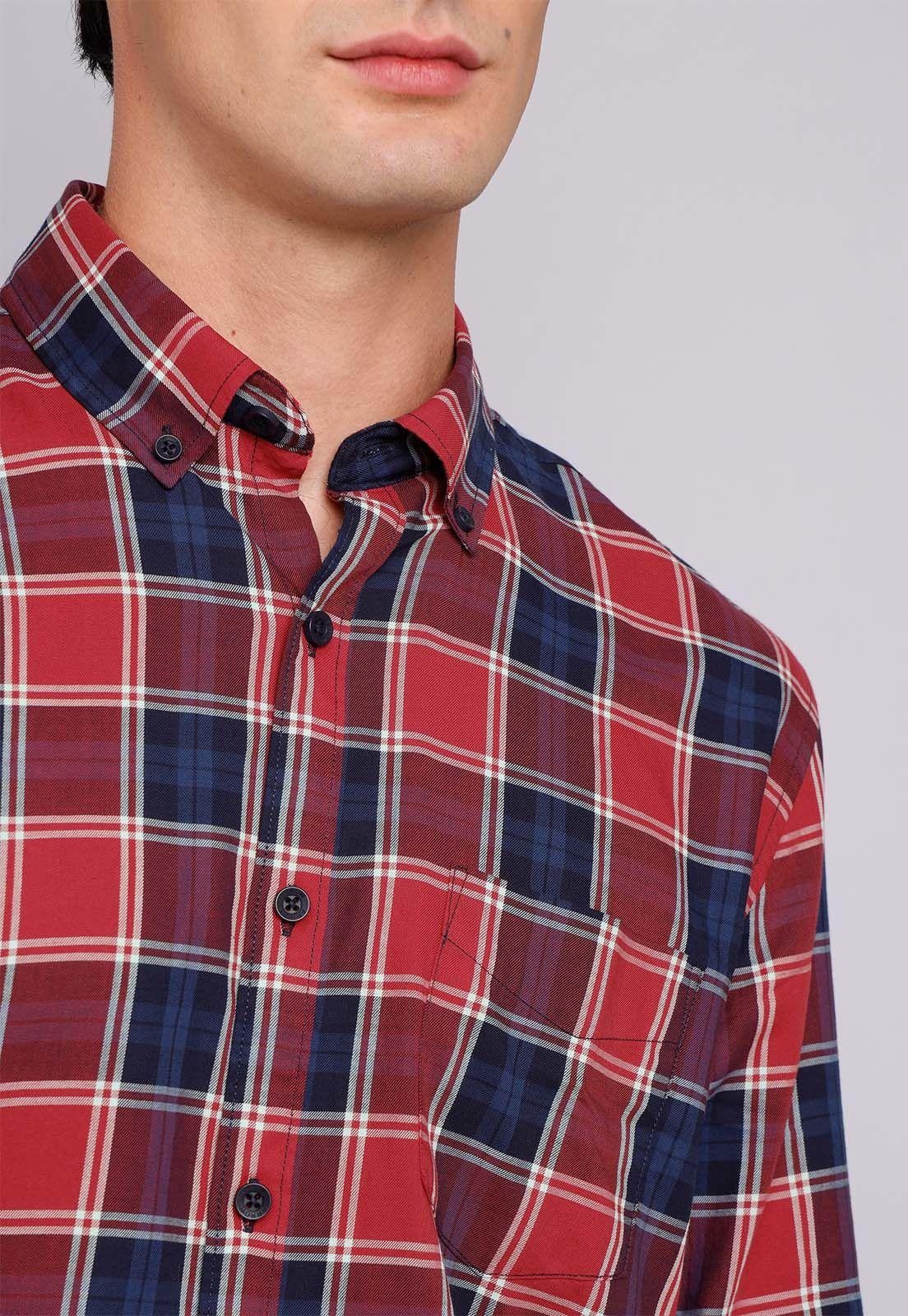 Camisa Cuadros Manga Larga Arrow CM32031RO-2