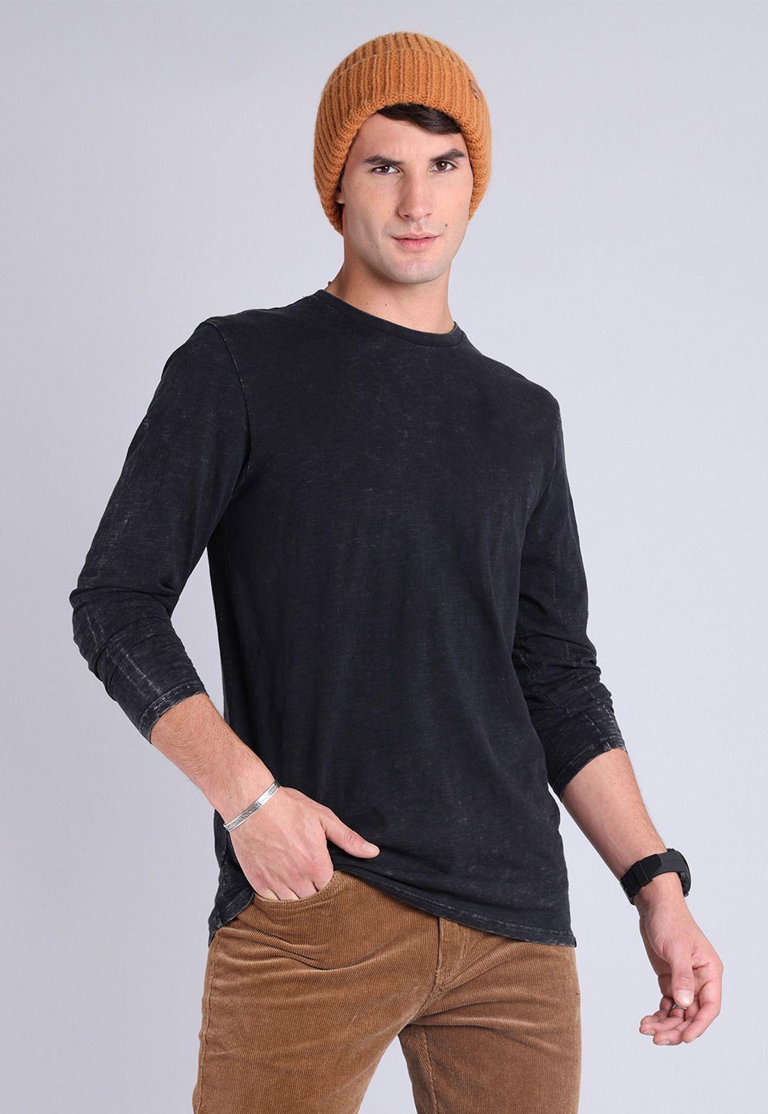 Polera Manga Larga Hombre Soviet SPOH827NE-0
