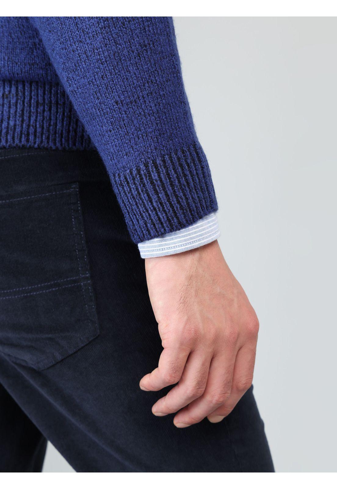 Sweater Cuello Redondo Regular Fit Azul Arrow SW33099AL-4