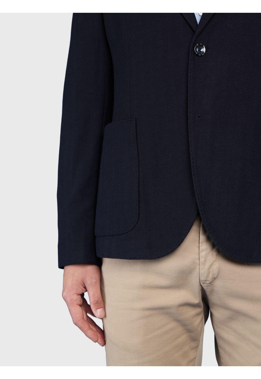 Blazer Texturado Spandex Tailored Fit Azul Marino Arrow BZI3301CM-5