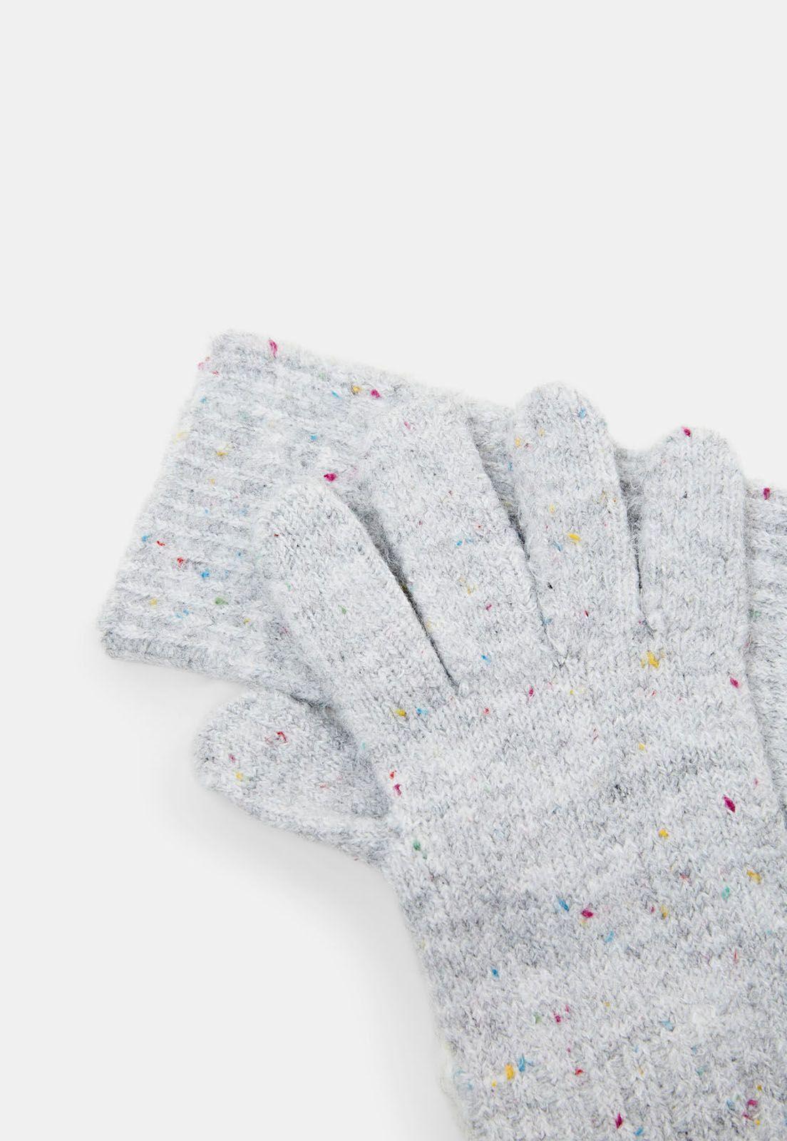 Guantes De Punto Mujer Esprit Gris claro-0