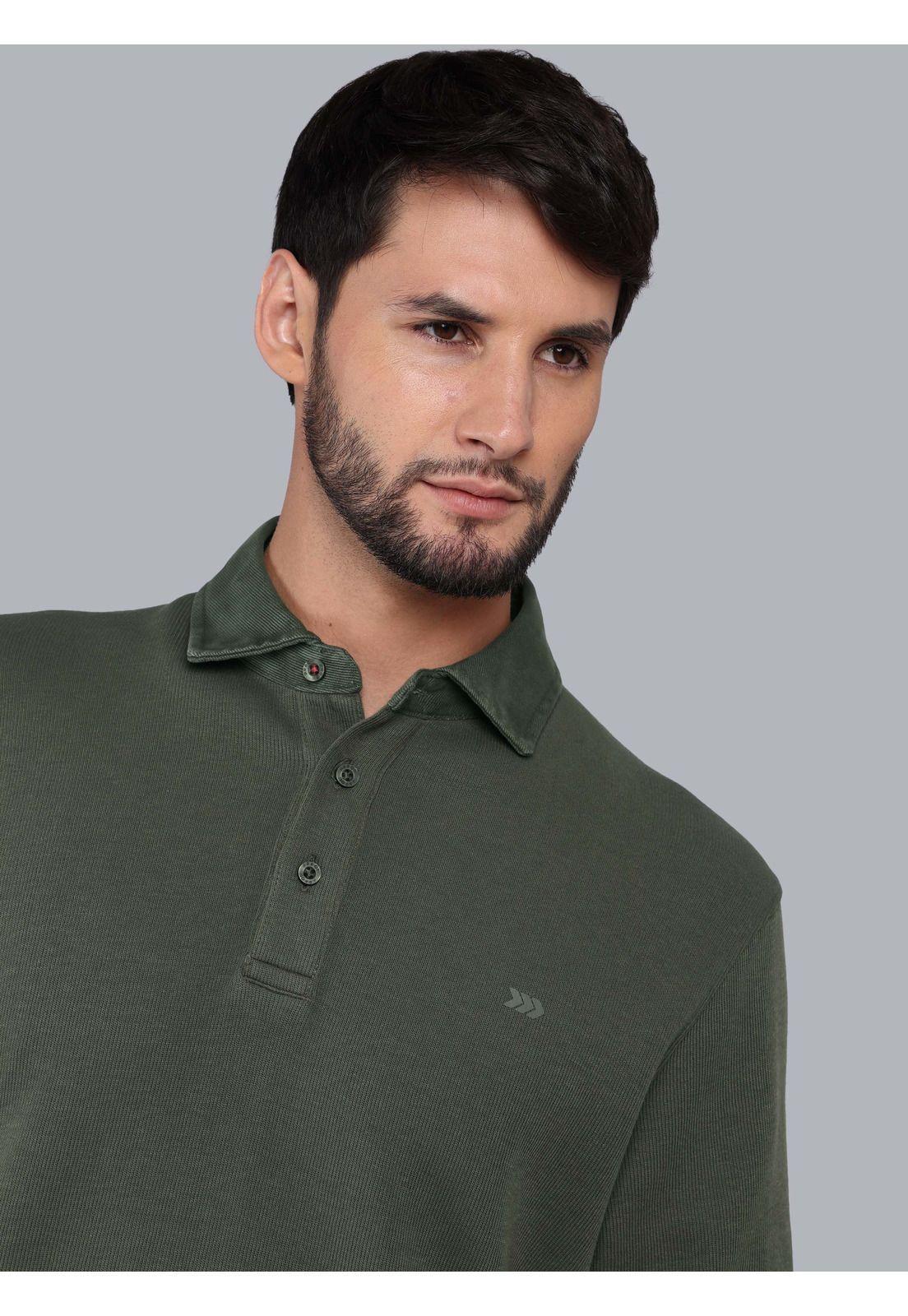 Polera Stone Wash Regular Fit Verde Arrow PO33022VE-2