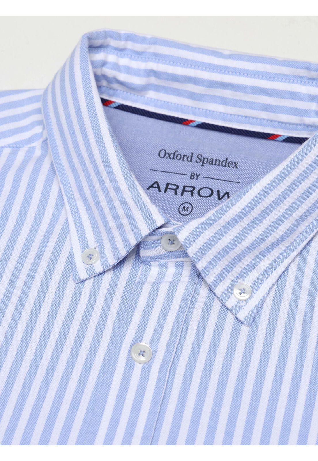 Camisa Oxford Spandex Regular Fit Celeste Arrow CM34003CE-4