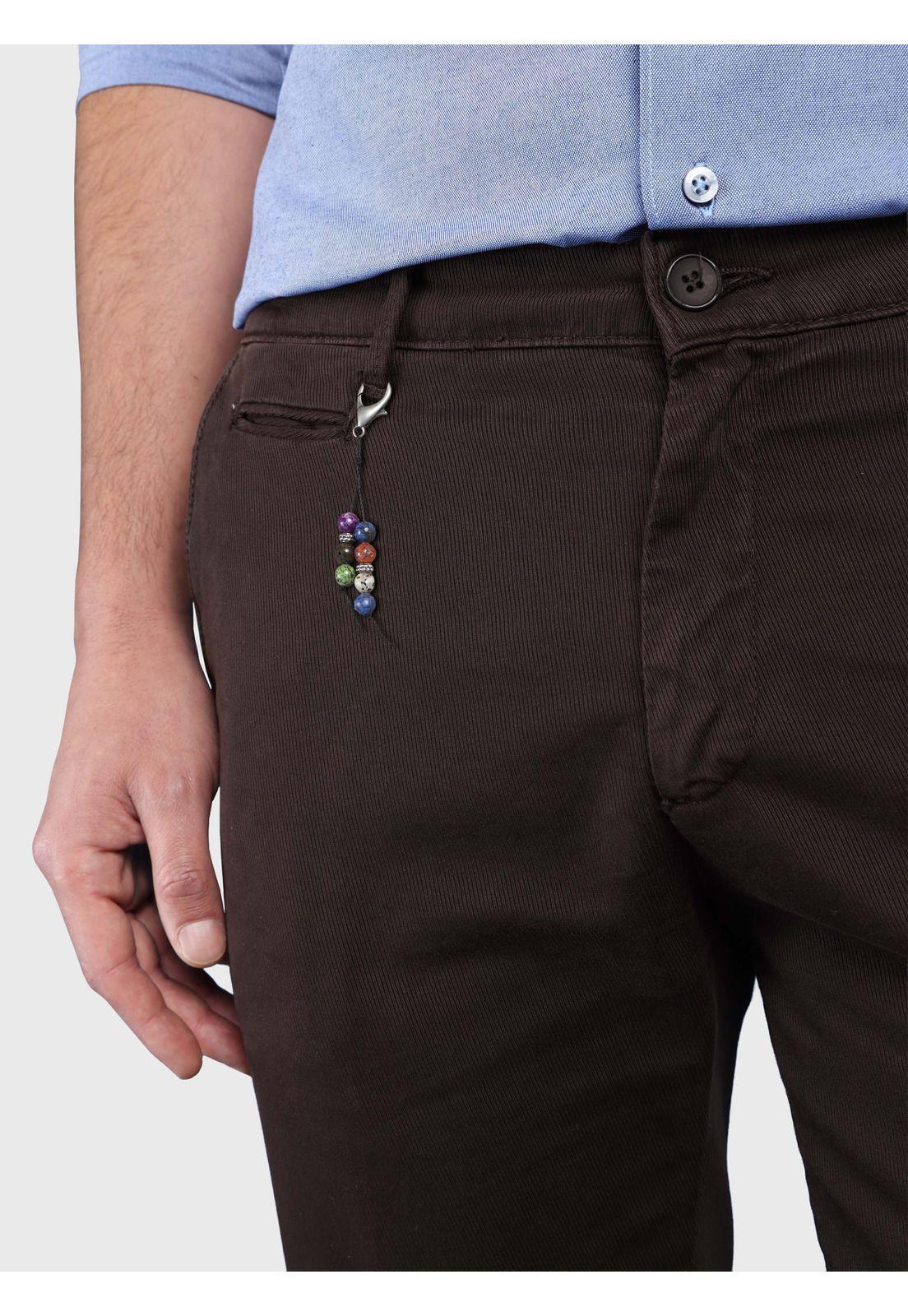 Pantalón Texturado Spandex Tailored Fit Café Arrow PAI3320CA-2