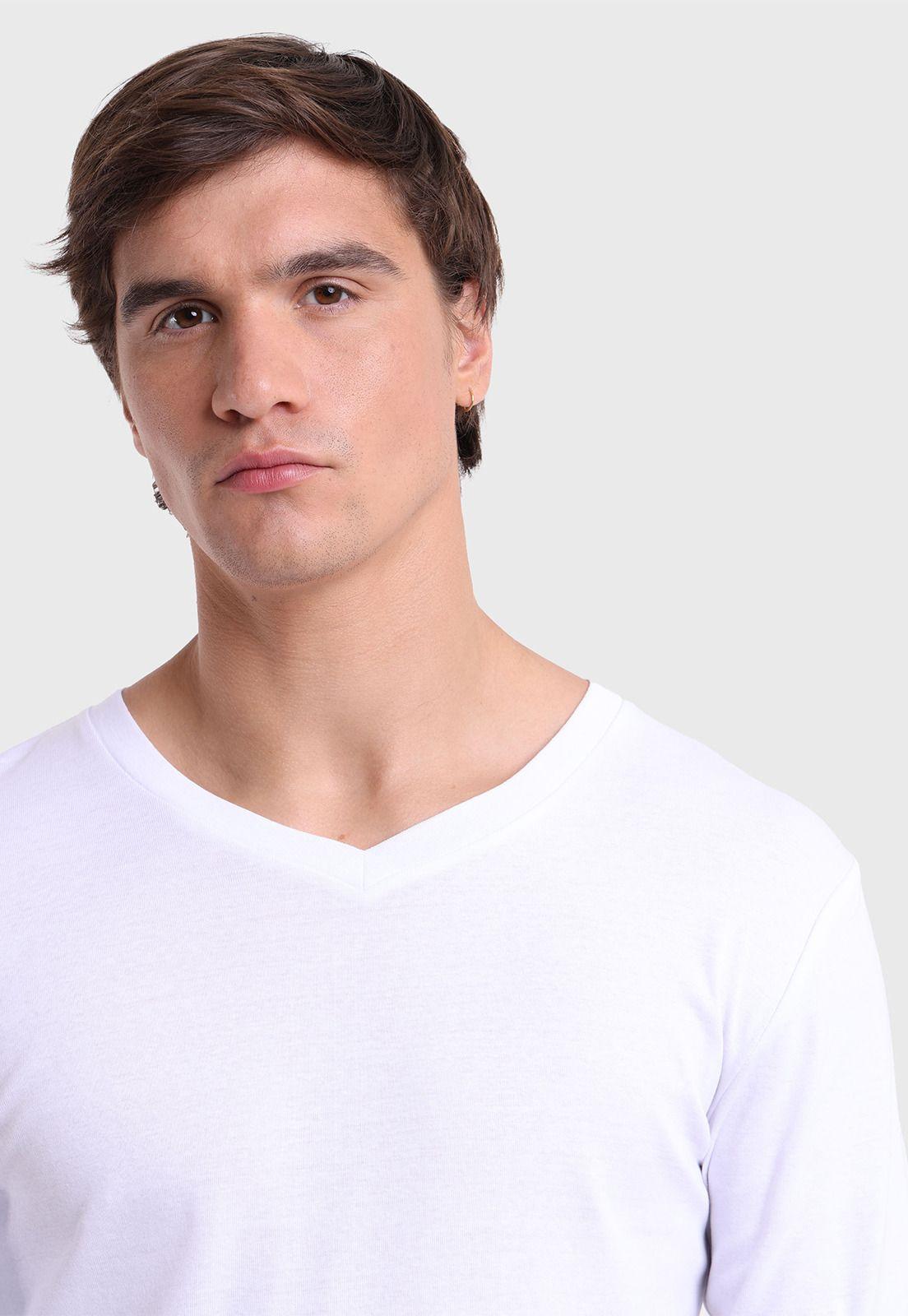 Camiseta Bipack Cuello V Arrow CT23205BL-3