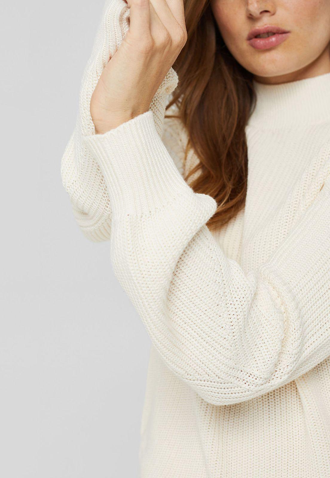 Sweater Mujer Cuello Alto Con Textura Esprit-2