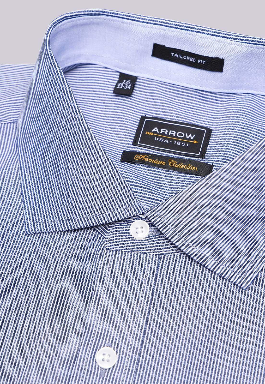 Camisa Formal A Rayas Arrow ARM0408AZ-1