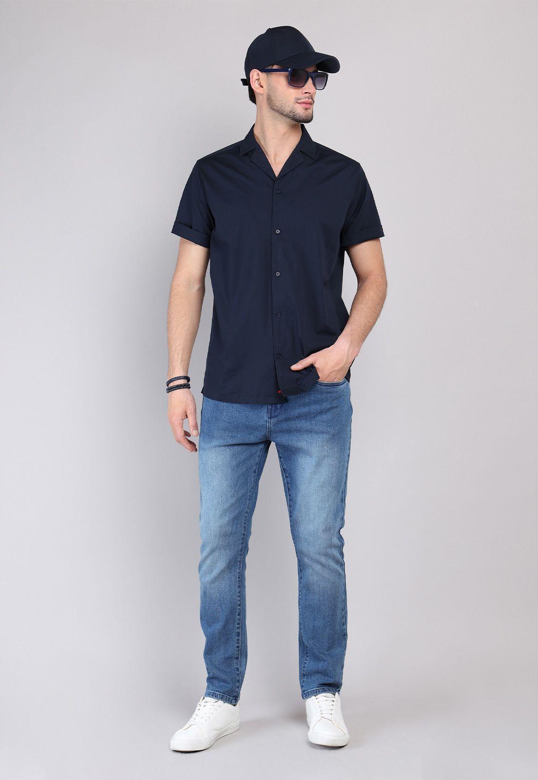 Camisa Lisa Spandex Soviet SCVF015NB-3