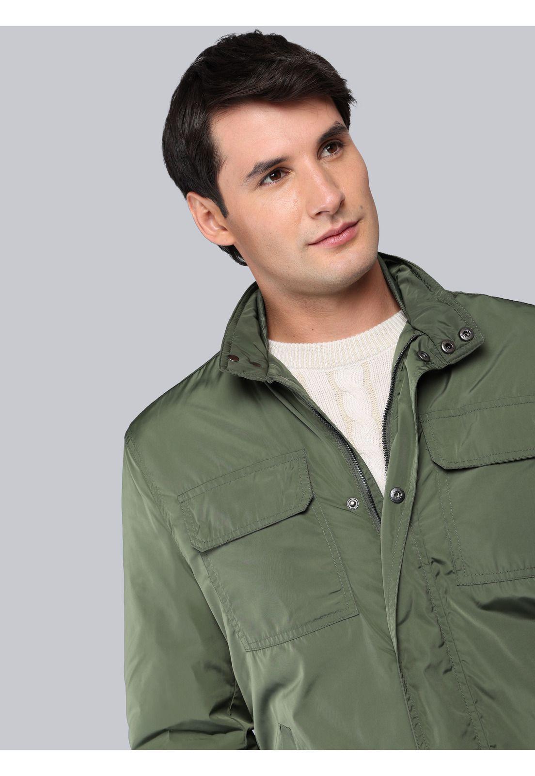 Chaqueta Lisa Regular Fit Verde Soviet SCIG097VE-2