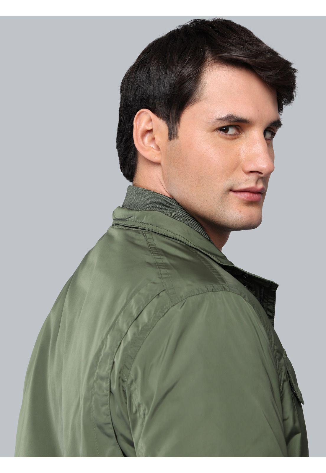 Chaqueta Lisa Regular Fit Verde Soviet SCIG097VE-5