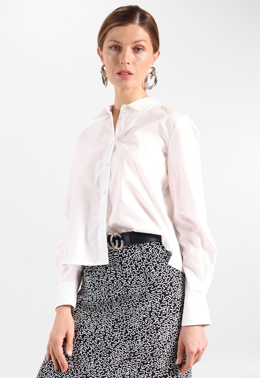 Blusa Corta De Popelina Mujer Esprit 034EE1F301-1