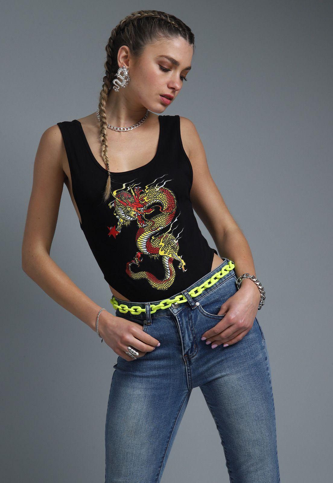 Body Mujer Estampado Soviet SBO1638NE-3