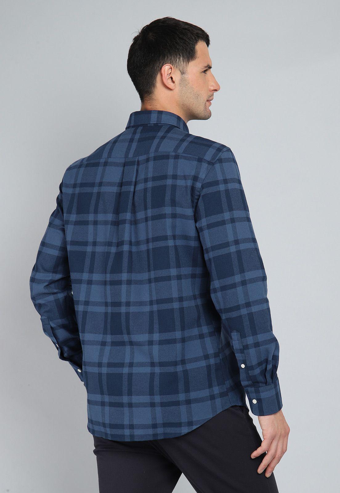 Camisa Cuadros Manga Larga Guy Laroche GLBIF44NB-1