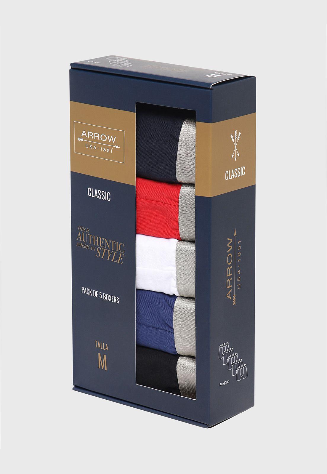 Boxer 5 Unidades Liso Arrow BOD5018SU-6