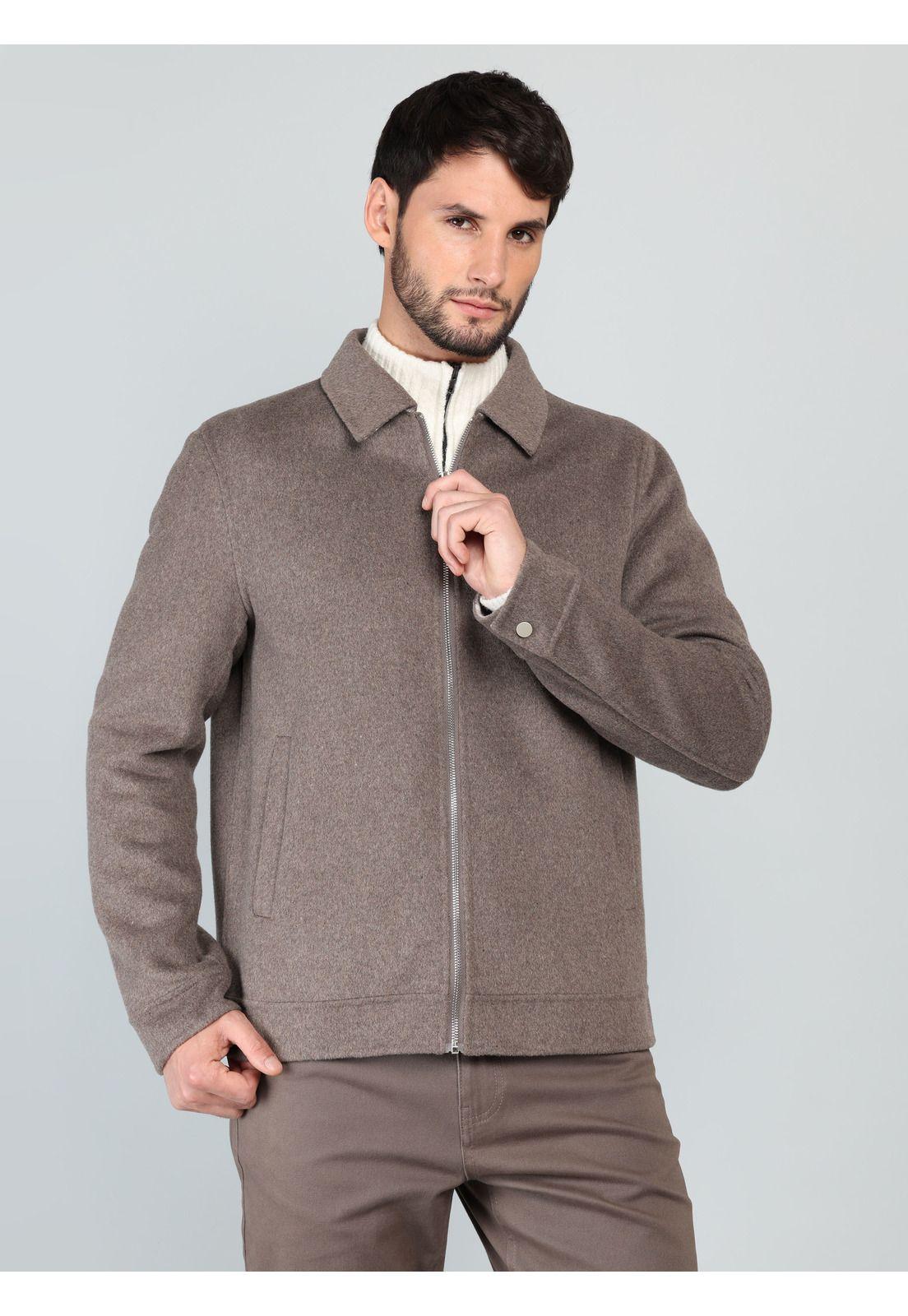 Chaqueta Lisa Recta Regular Fit Café Arrow CA33089CA-0