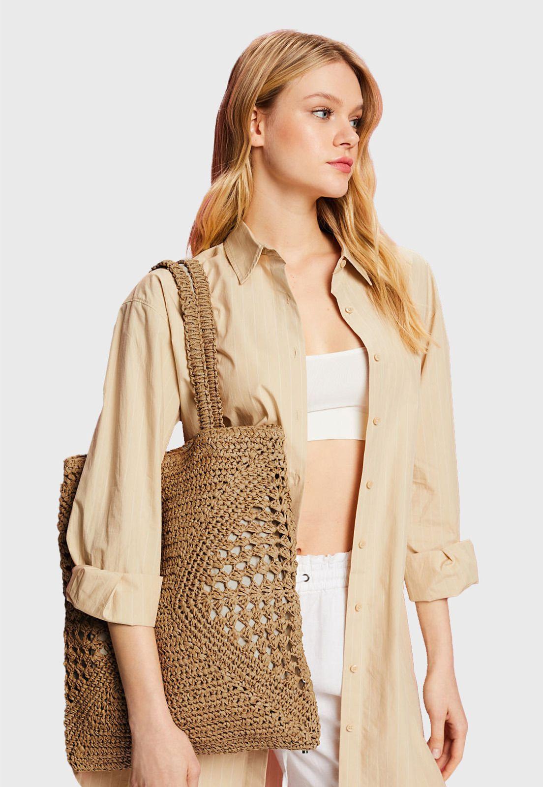 Cartera De Rafia Mujer Esprit 043EA1O334-0