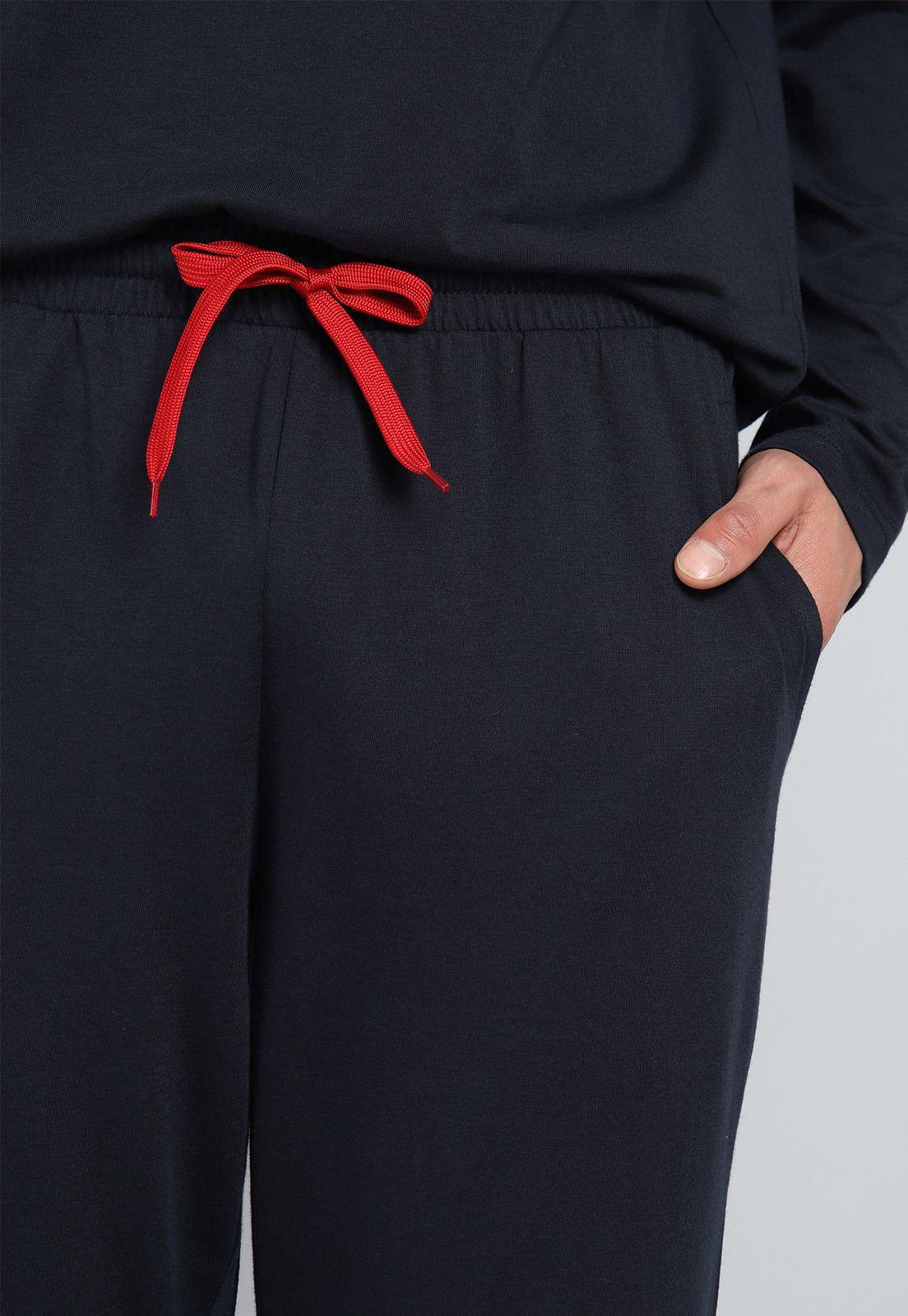 Pijama Largo Liso Arrow P1I3102AZ-5