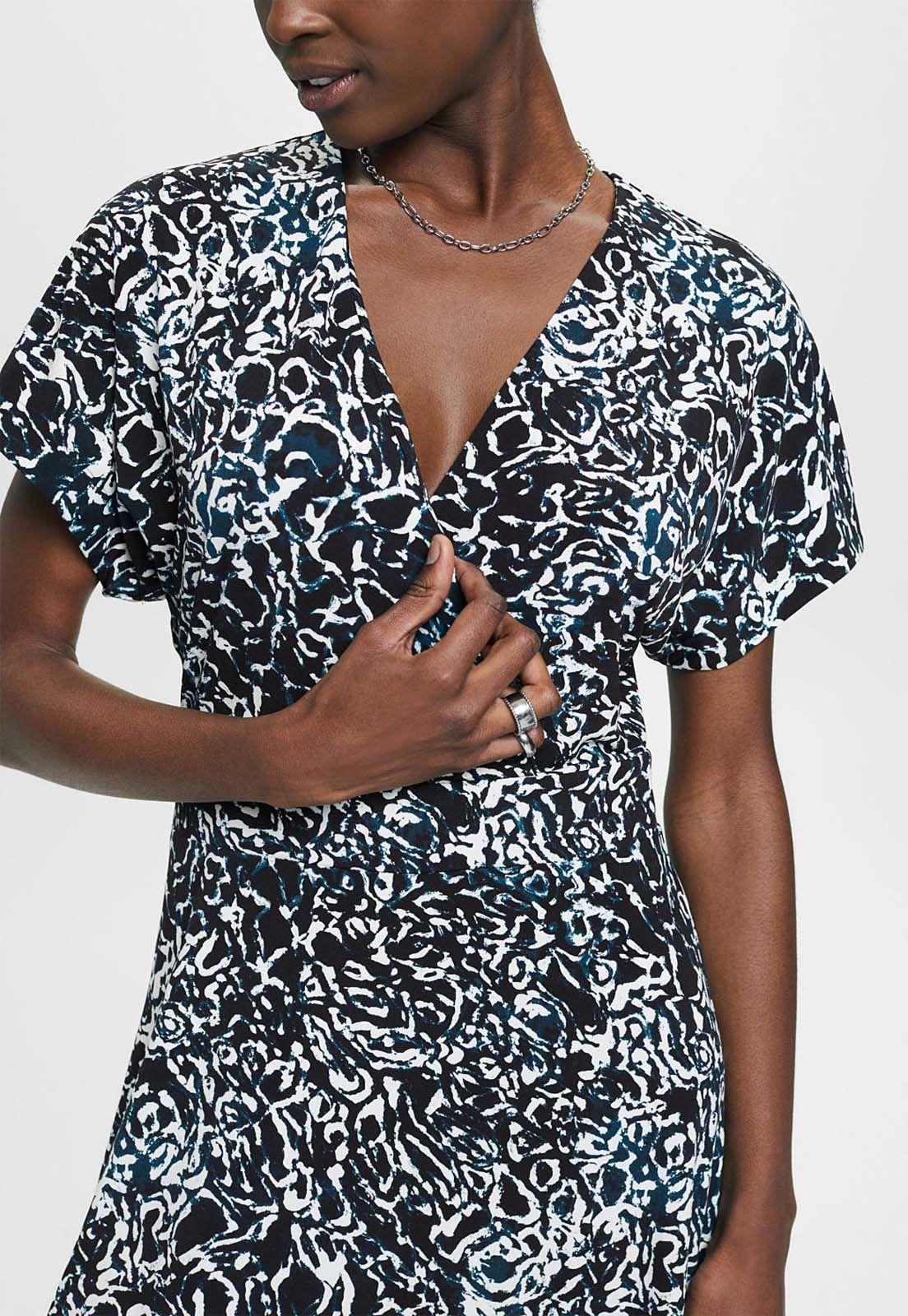 Vestido Mangas Cortas Estampado Mujer Esprit-2