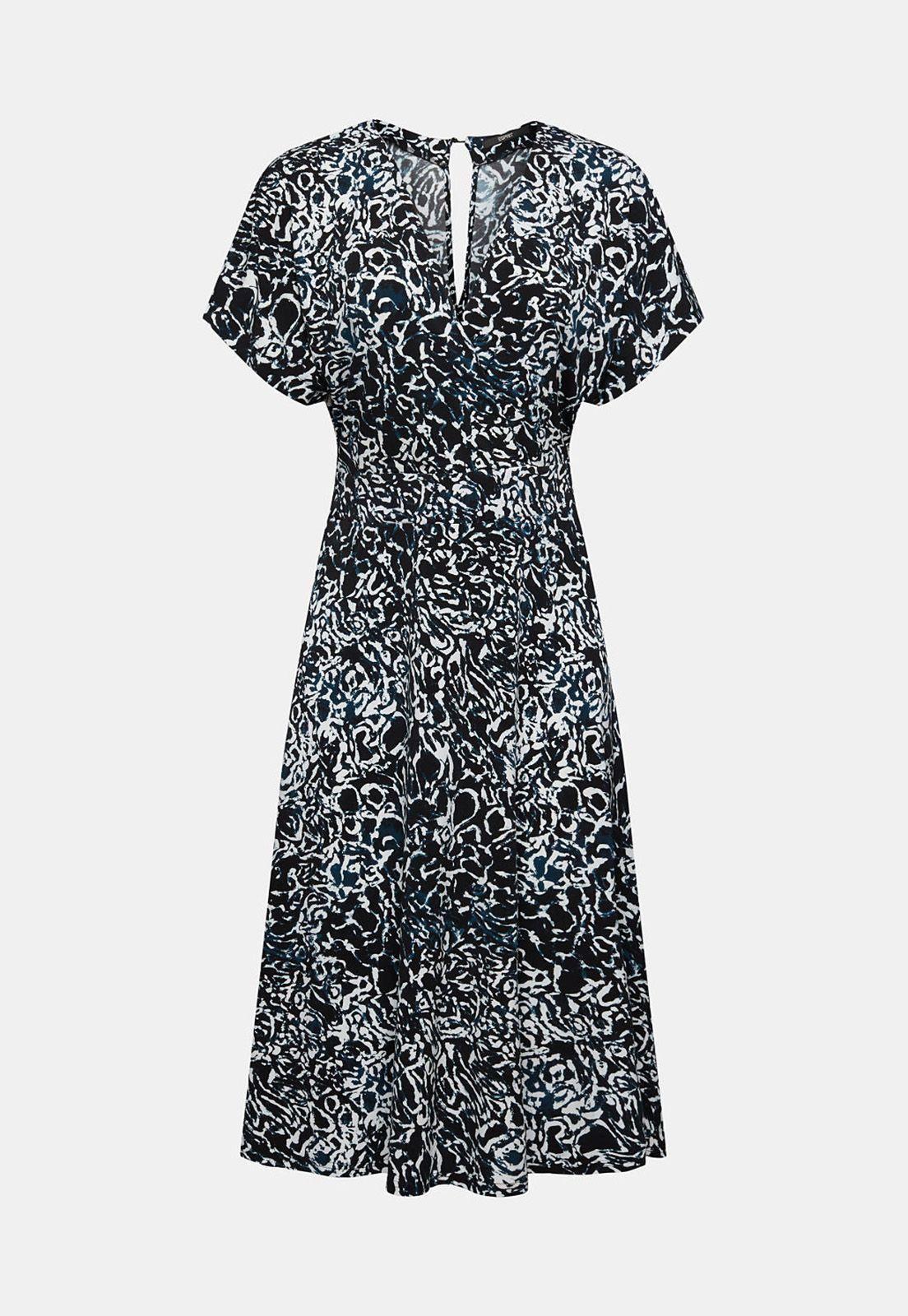 Vestido Mangas Cortas Estampado Mujer Esprit-3