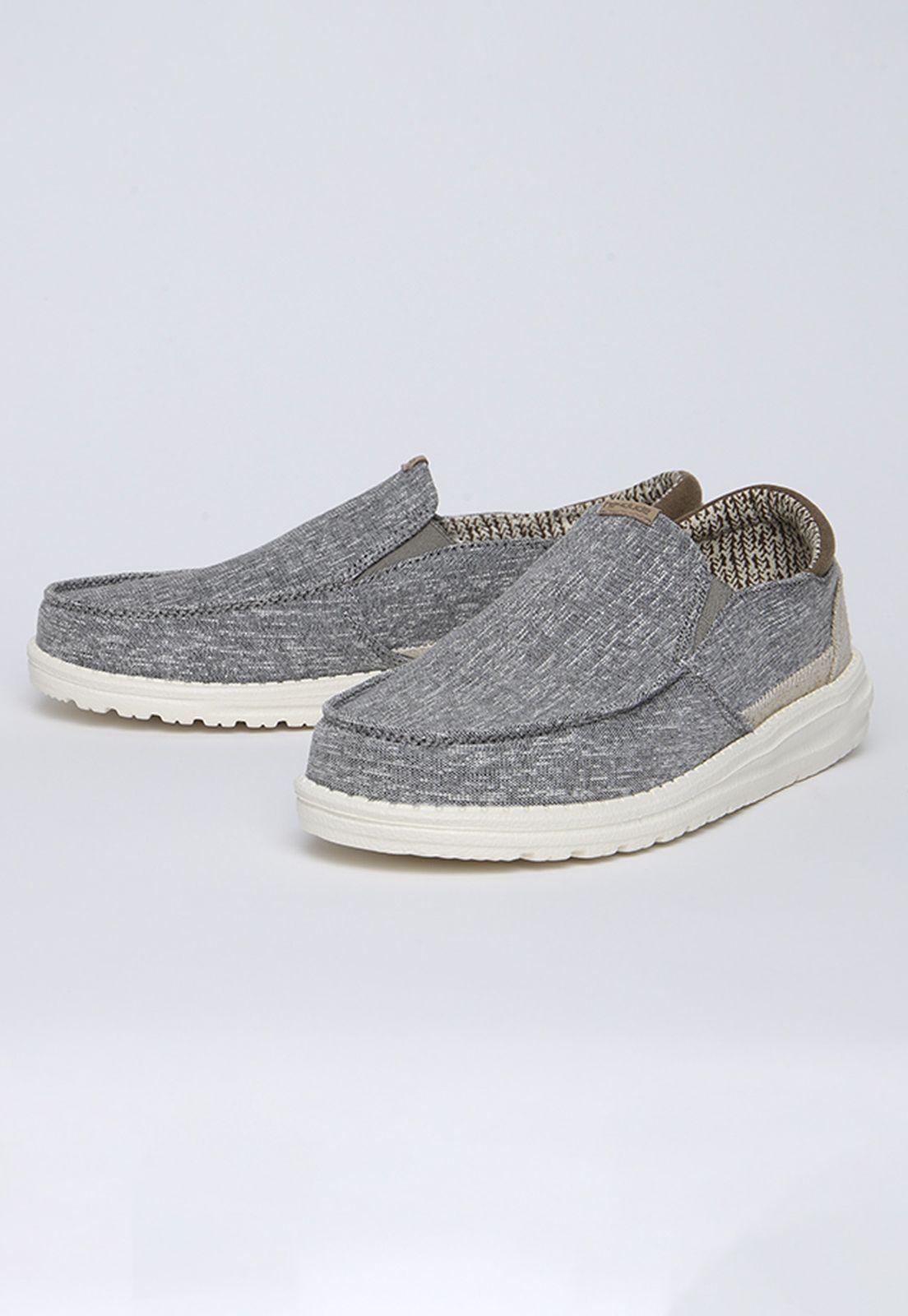 Zapato Thad Chambray Riviera Grey Heydude-1