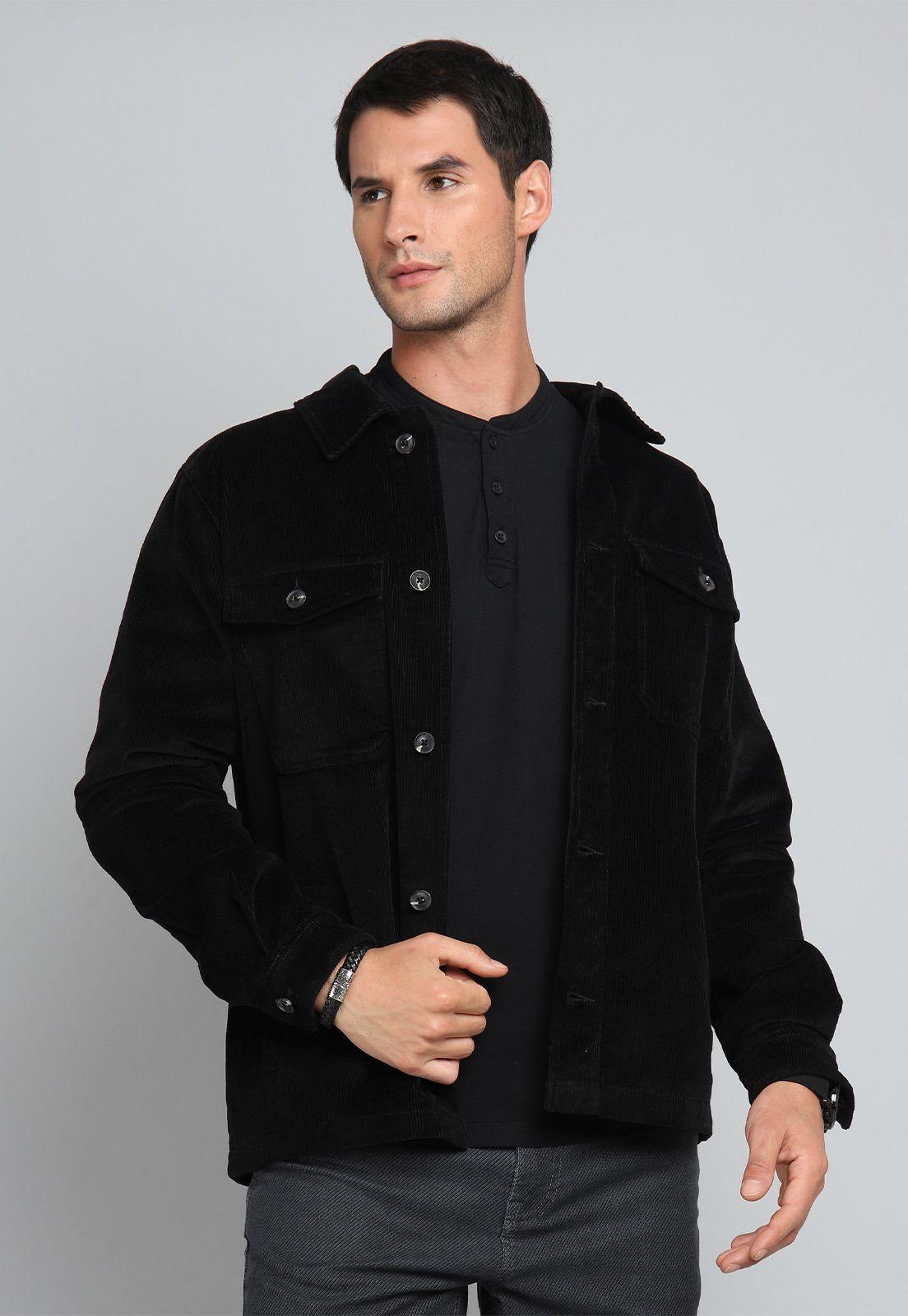 Chaqueta Hombre Arrow Cotelé Forrada Estilo Camisa-0