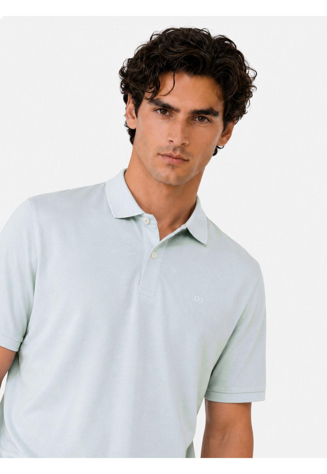 Polera Pique Regular Fit Celeste Arrow PO34030CE-2