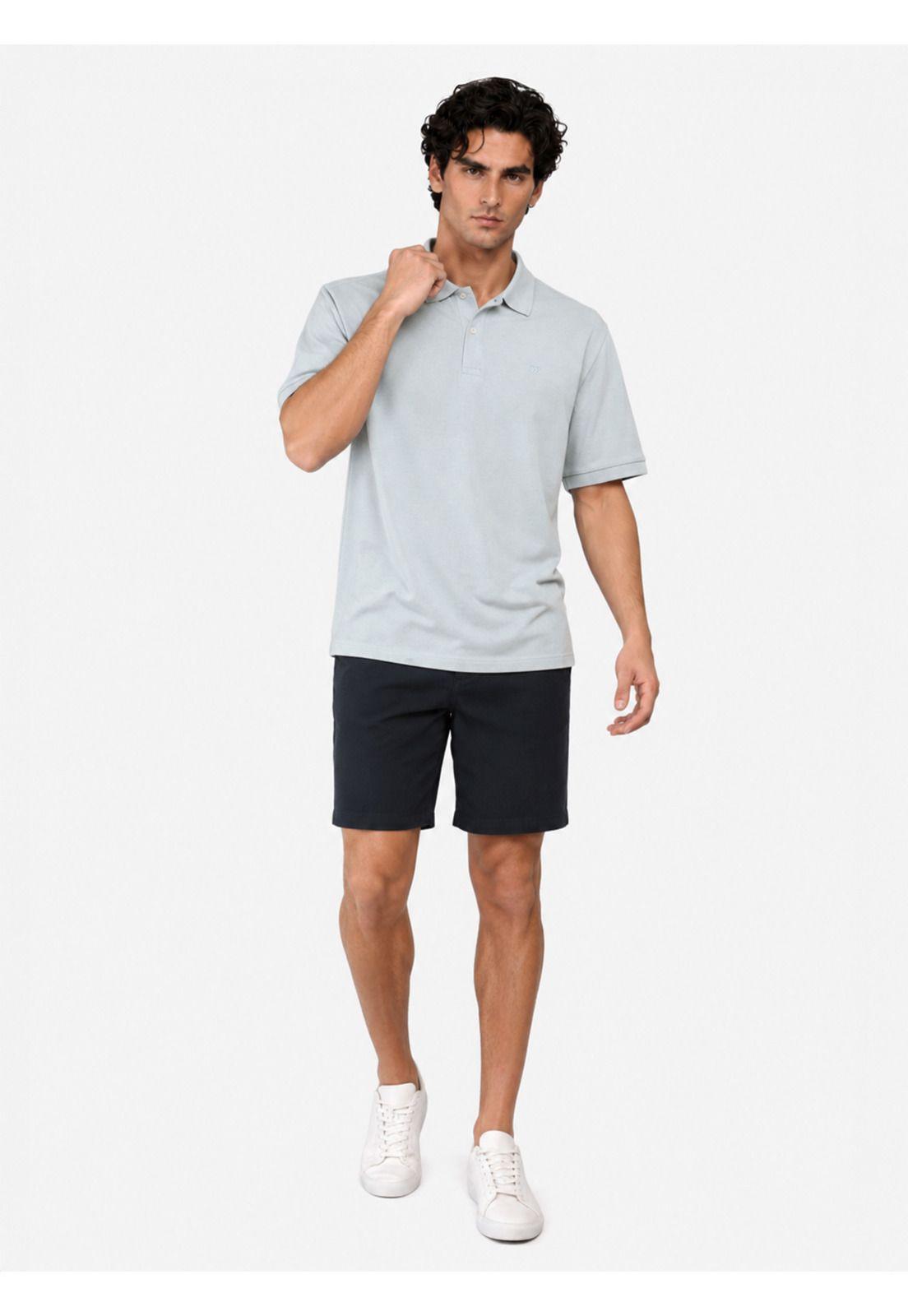 Polera Pique Regular Fit Celeste Arrow PO34030CE-3
