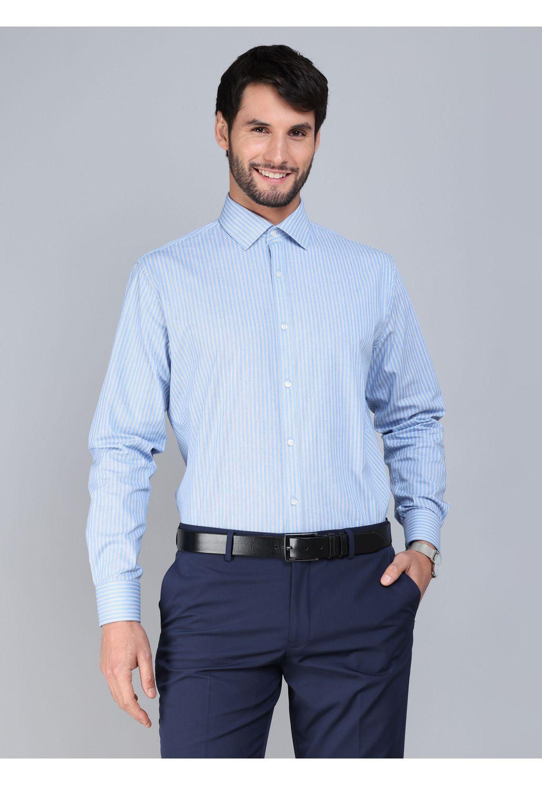 Camisa Formal Spandex Tailored Fit Celeste Arrow ARM0522CE-0