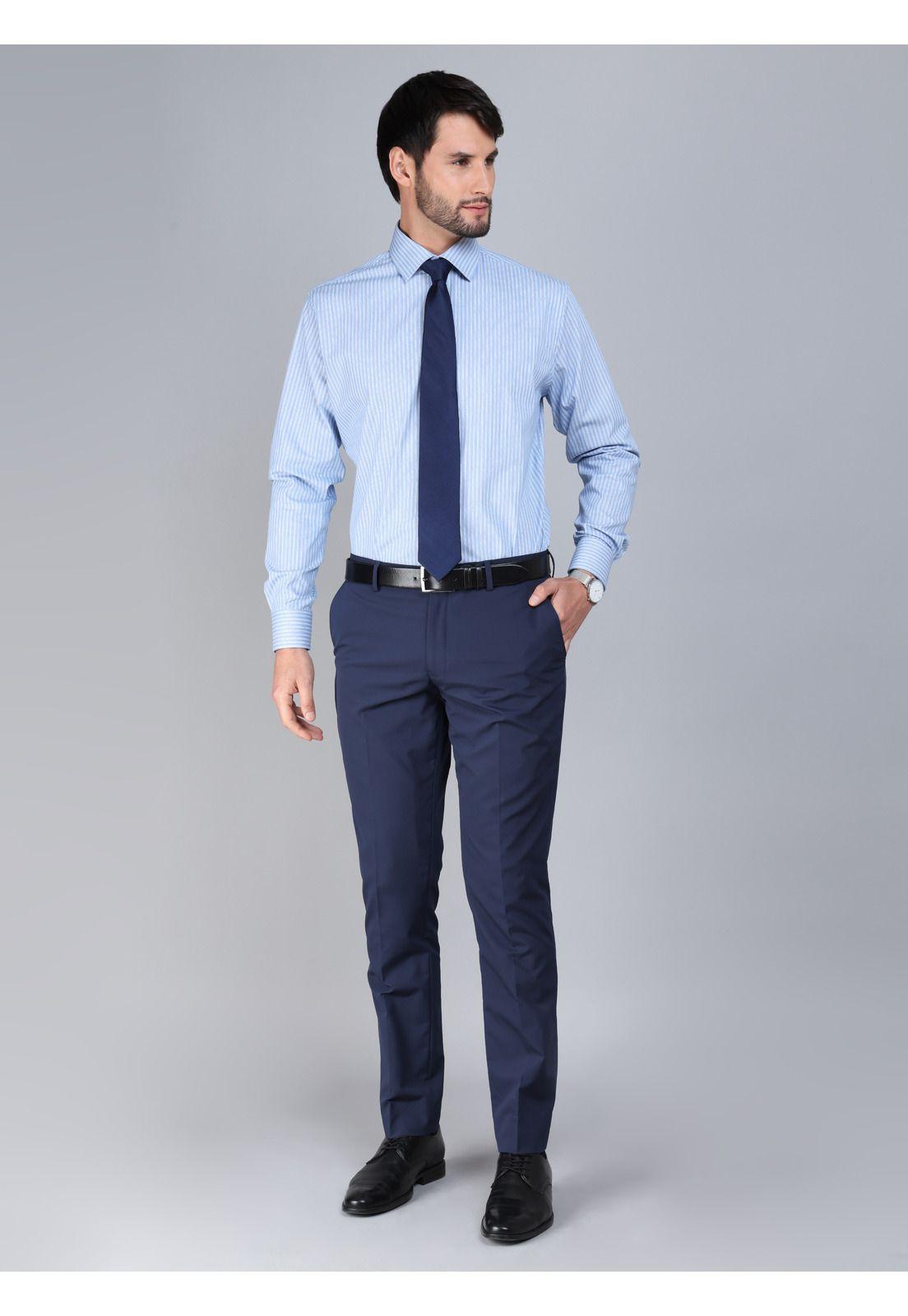 Camisa Formal Spandex Tailored Fit Celeste Arrow ARM0522CE-4