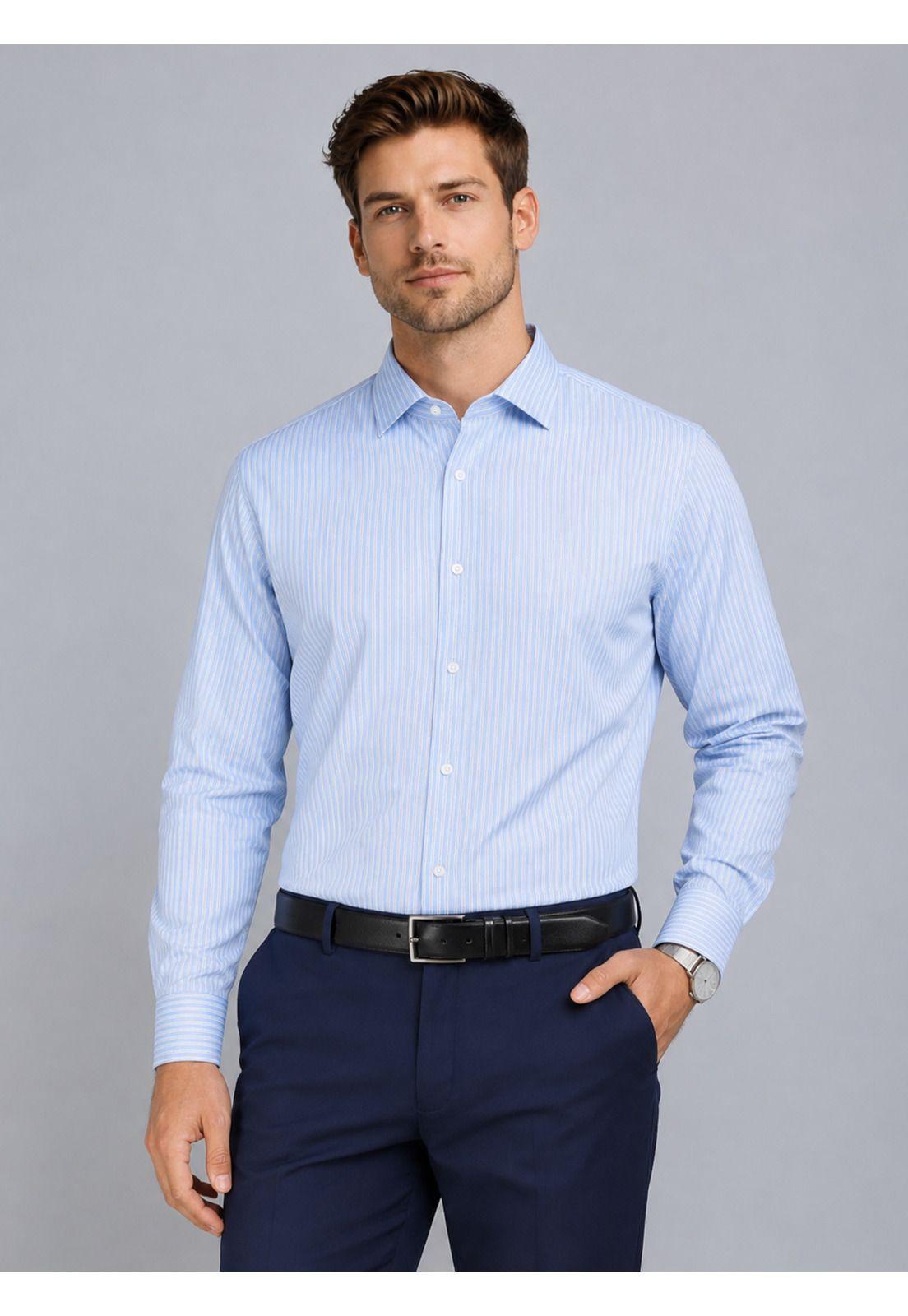 Camisa Formal Spandex Tailored Fit Celeste Arrow ARM0522CE-0