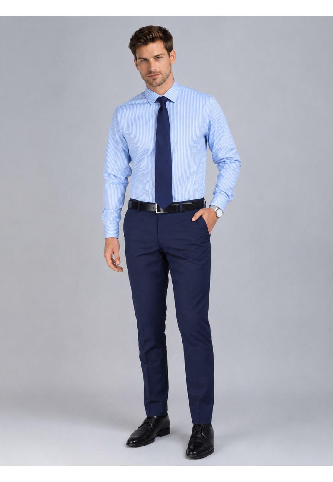 Camisa Formal Spandex Tailored Fit Celeste Arrow ARM0522CE-4
