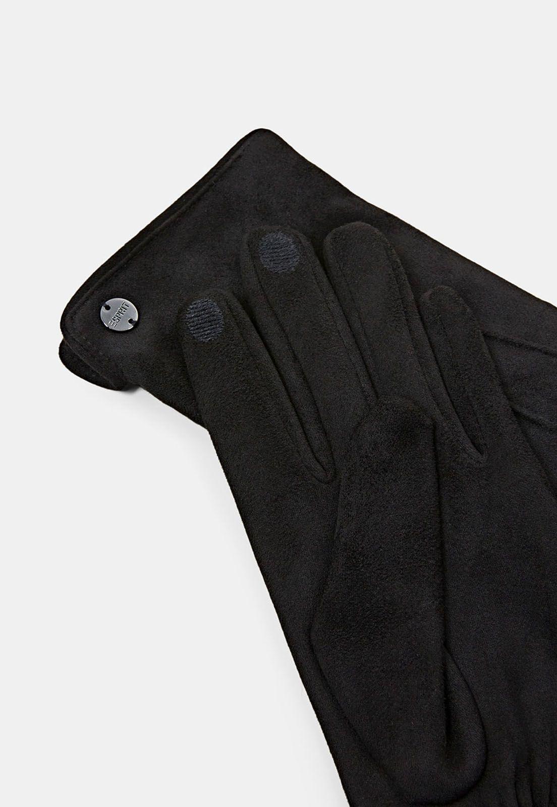 Guantes Con Acabado Aterciopelado Mujer Esprit-1