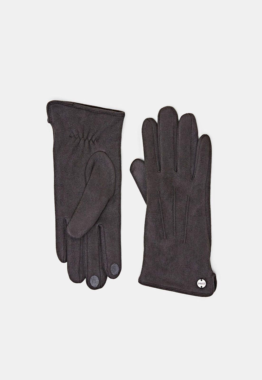 Guantes Con Acabado Aterciopelado Mujer Esprit-0