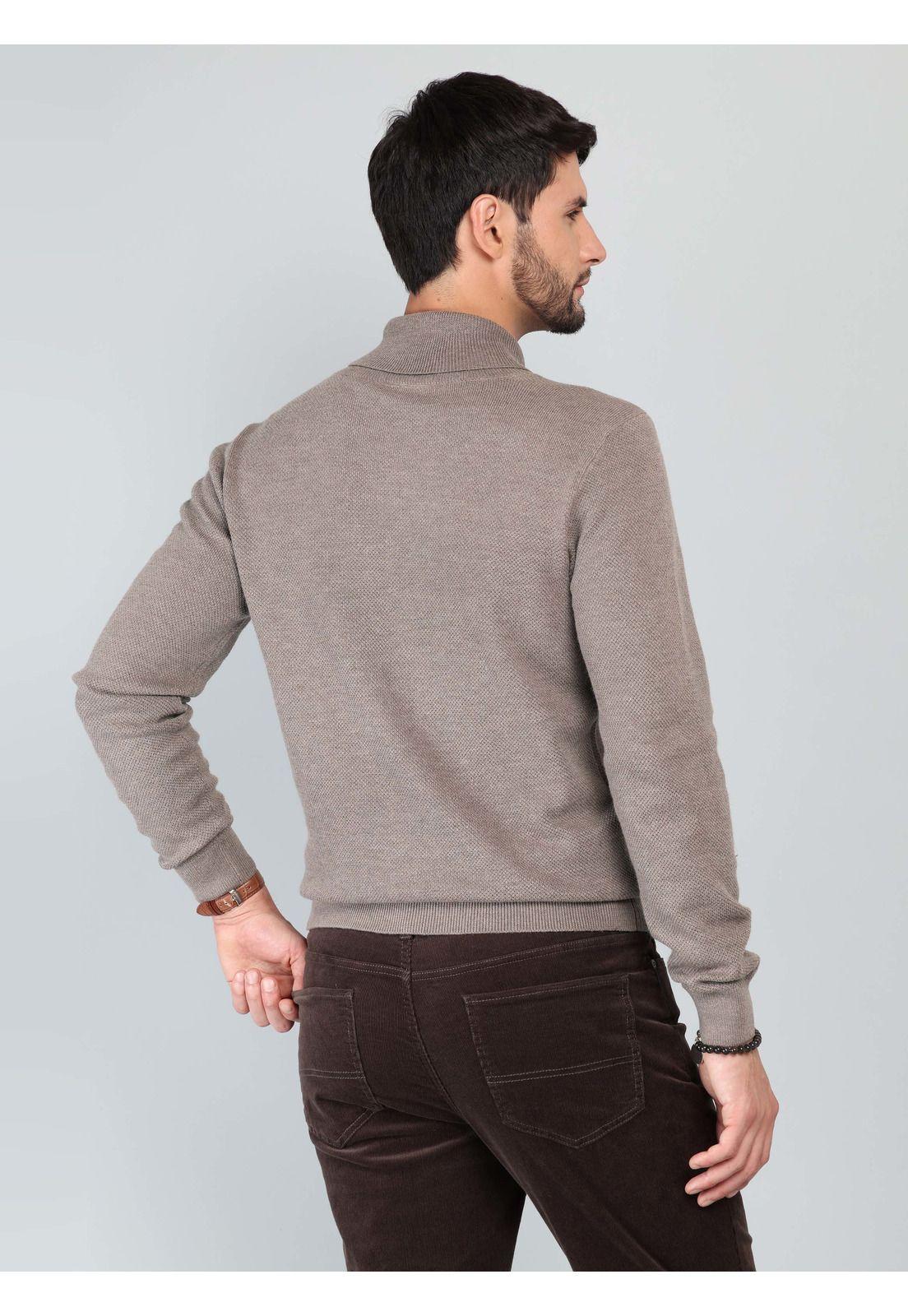 Sweater Cuello Cruzado Regular Fit Café Arrow SW3360PCA-1