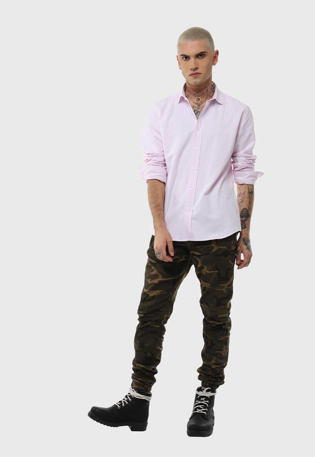 Camisa Casual Manga Larga Soviet-3