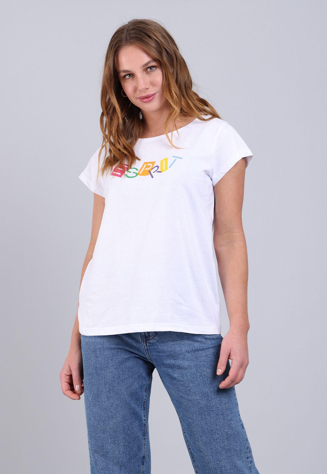 Polera Mujer Manga Corta Estampada Esprit-0