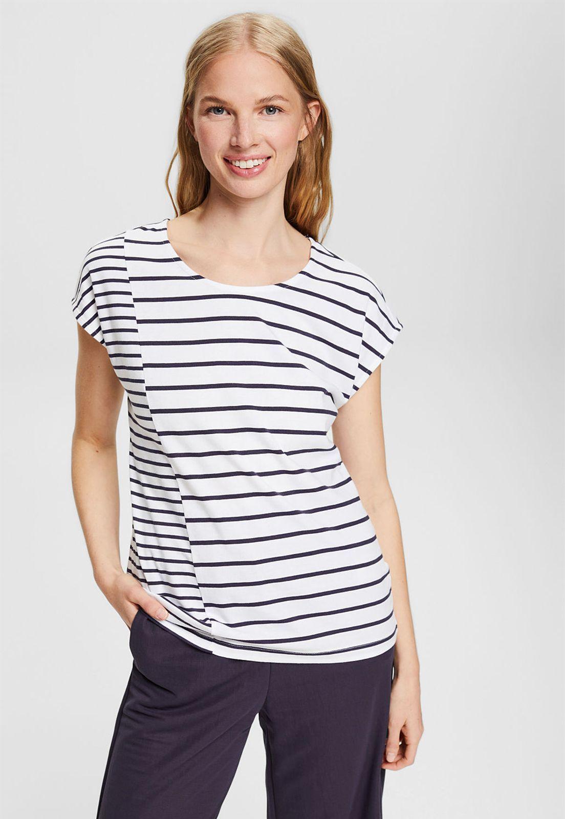 Polera Con Diseño De Rayas Esprit-0