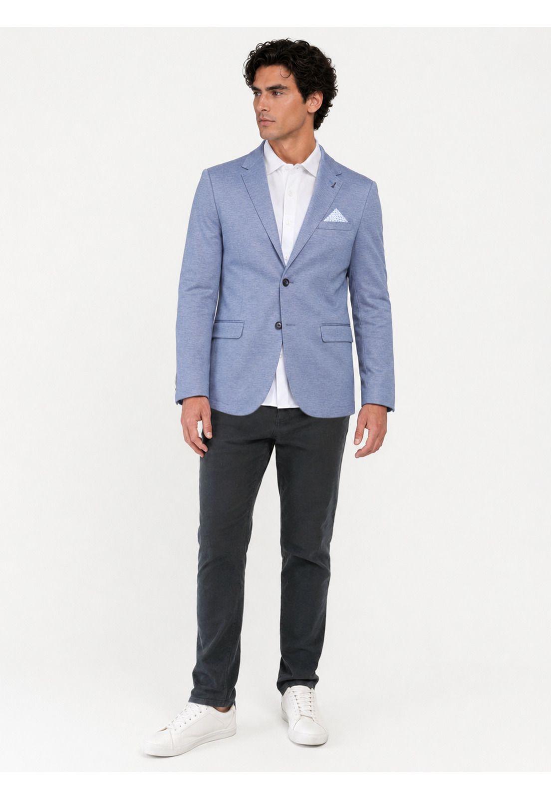 Blazer Flex Fantasía Tailored Fit Celeste Arrow 5035023CE-5