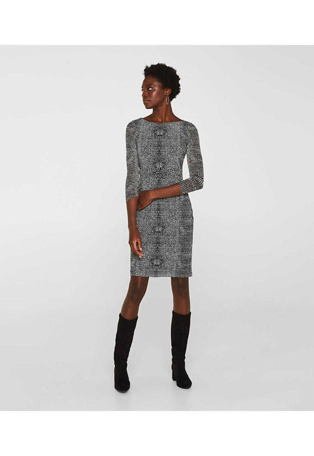 Vestido animal print-0