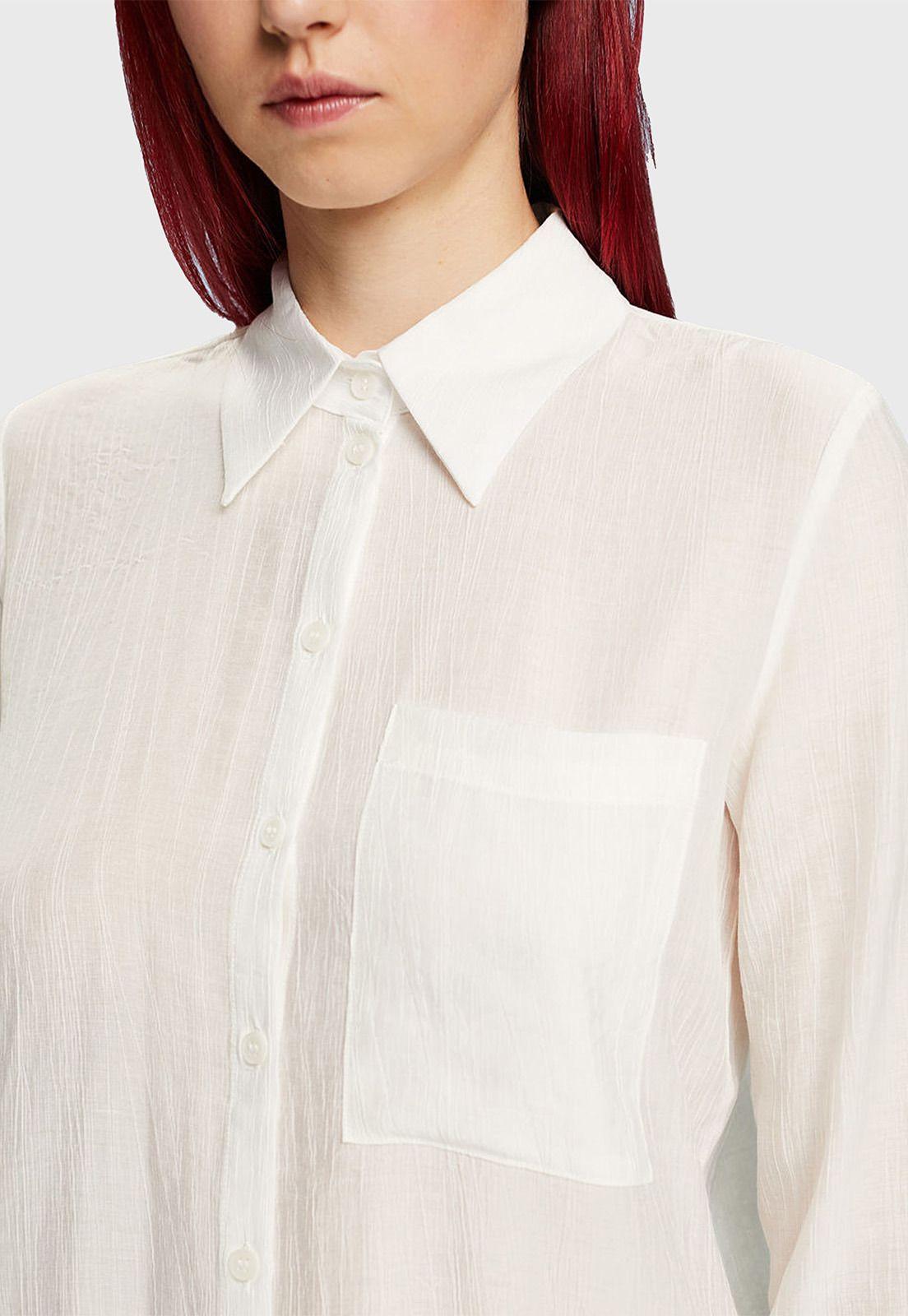 Blusa Manga Larga Arrugada Mujer Esprit-2