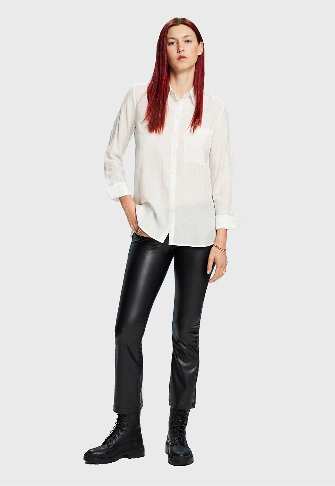 Blusa Manga Larga Arrugada Mujer Esprit-3