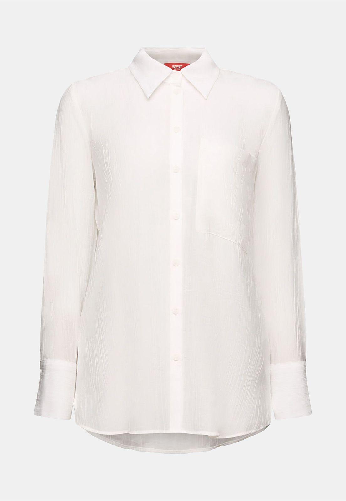 Blusa Manga Larga Arrugada Mujer Esprit-4