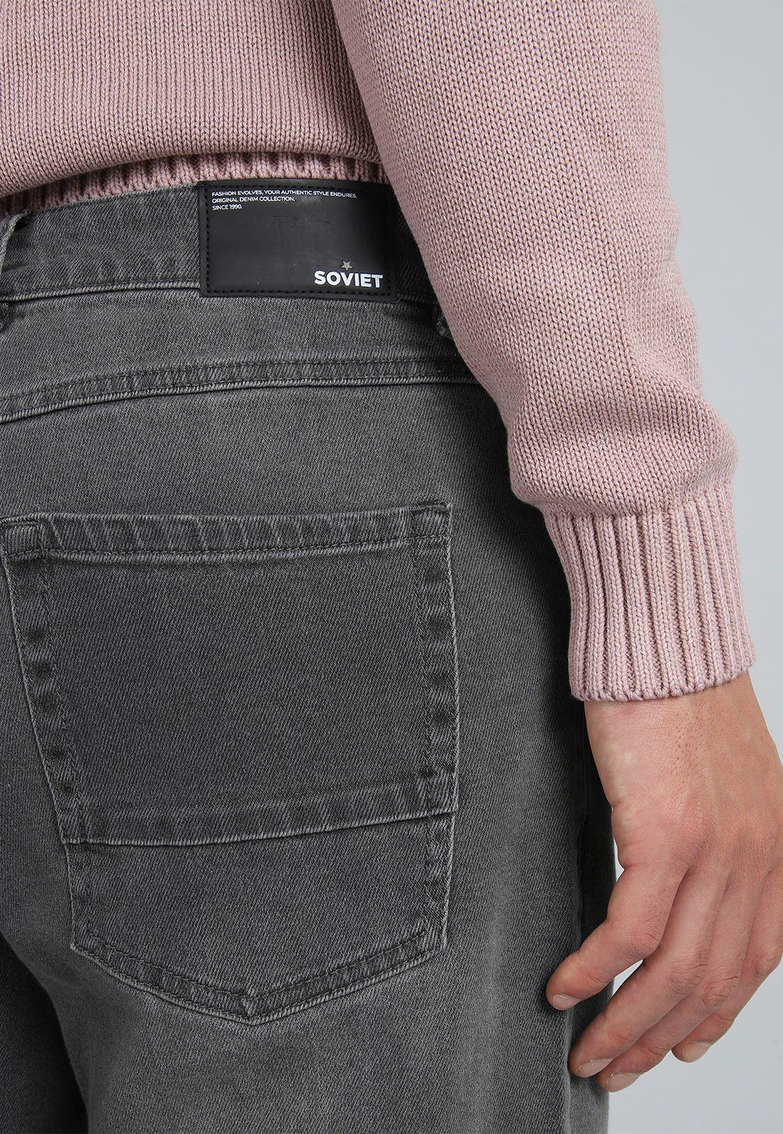 Jeans Straight Spandex Soviet BISHB02GR-4