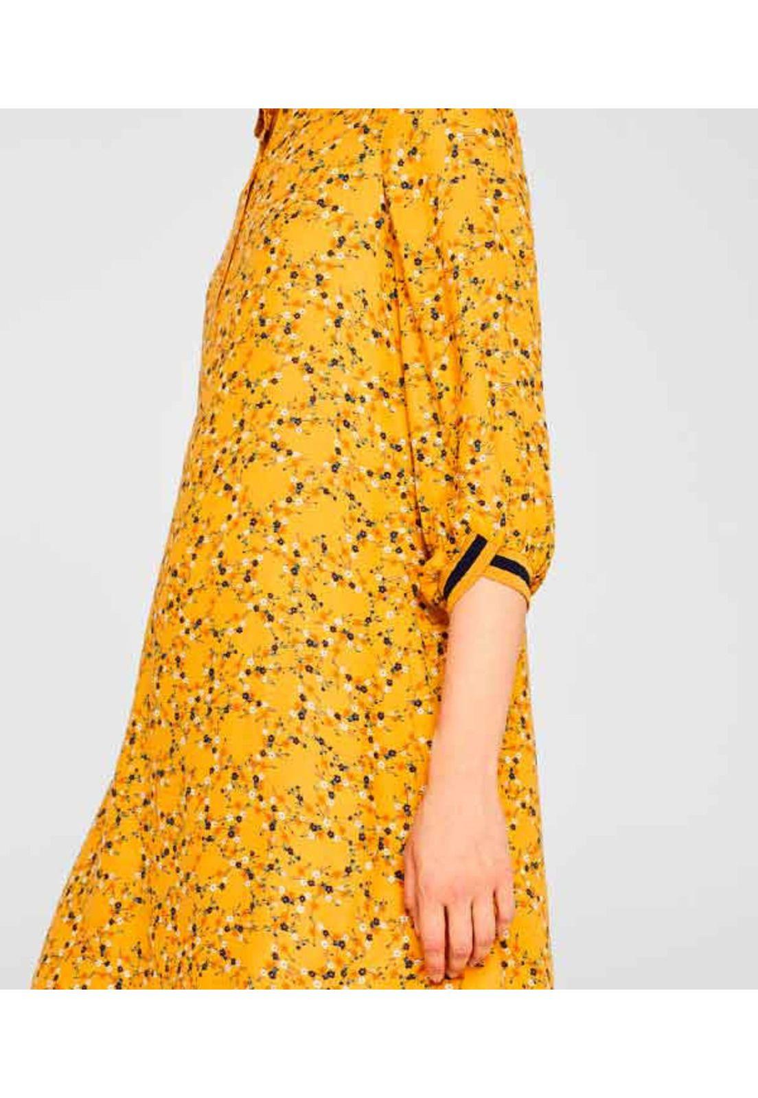 Vestido de tejido con remates de jersey-5